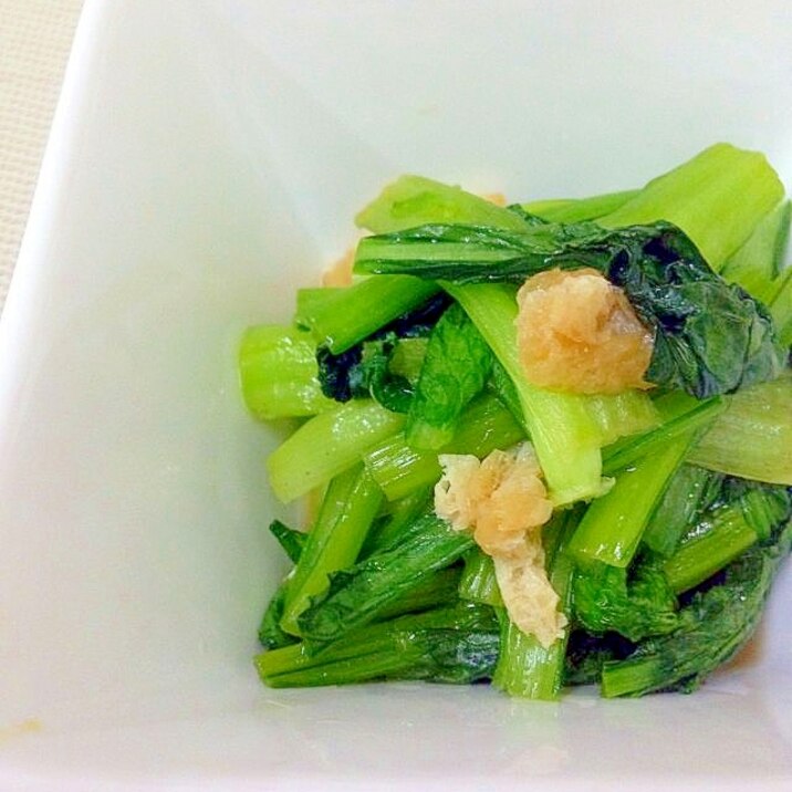 野菜の水分を利用する＊小松菜の煮浸し